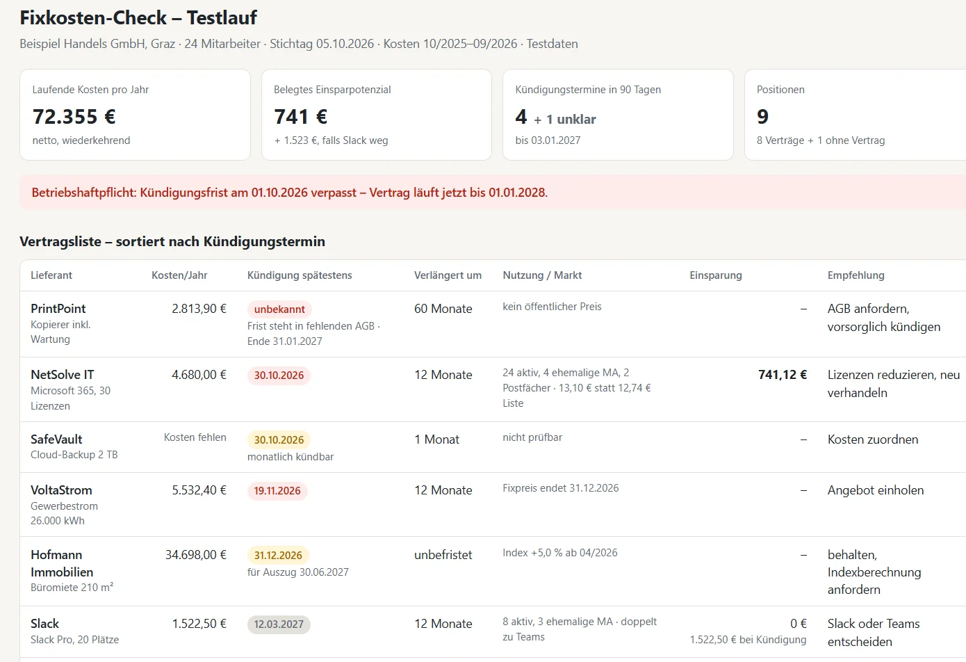 Claude Skills für Finance Fixkostencheck