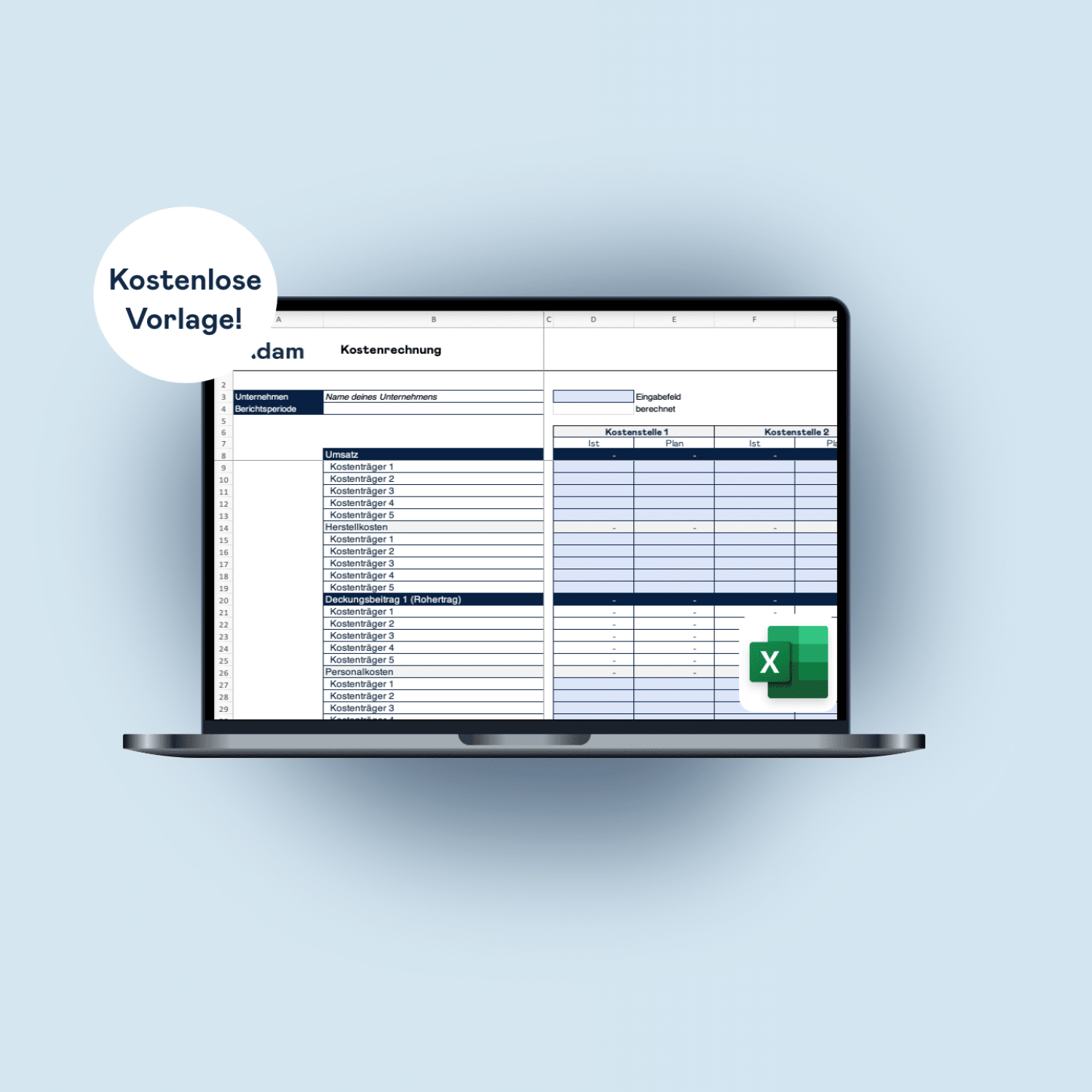 Download Template Kostenrechnung