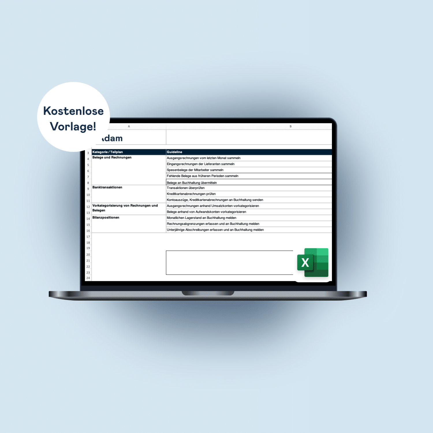 Download Template Monatsabschluss